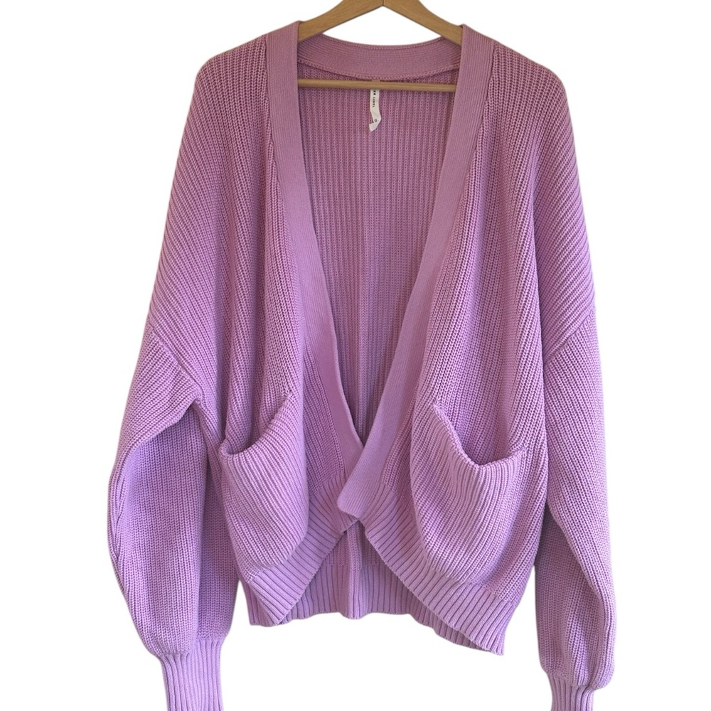 Pink Paper Label‎ Open-Front Women's Sweater